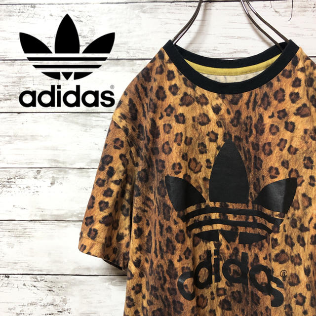 adidas(アディダス)の芸能人着用★adidas アディダス レオパード柄 Tシャツ メンズのトップス(Tシャツ/カットソー(半袖/袖なし))の商品写真