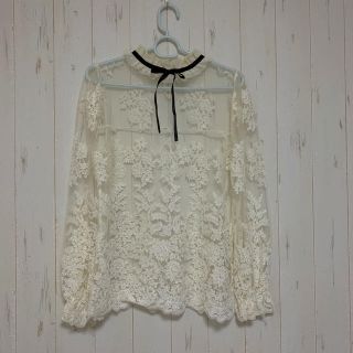 アクシーズファム(axes femme)の【axes femme】レースブラウス(シャツ/ブラウス(長袖/七分))