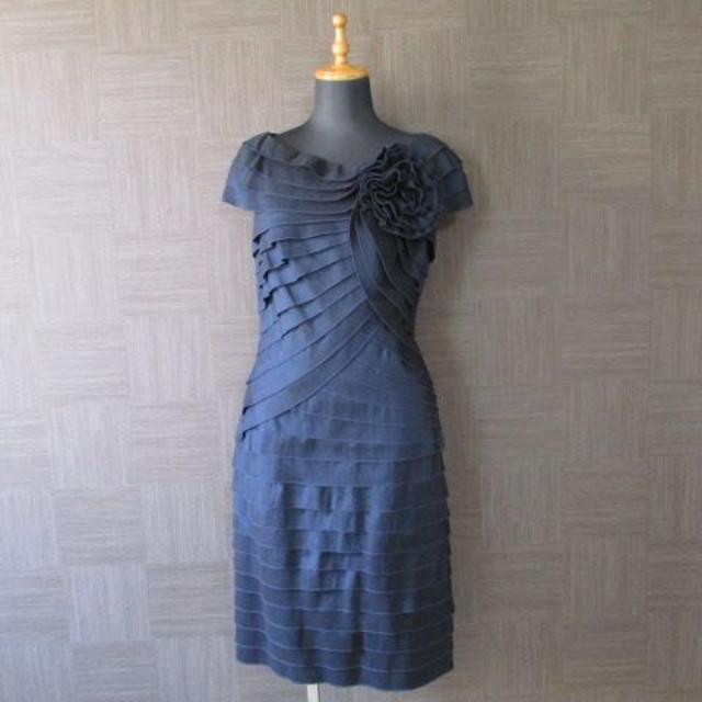 TADASHI SHOJI - タダシショウジ 濃紺 ドレス ワンピース 2 美品