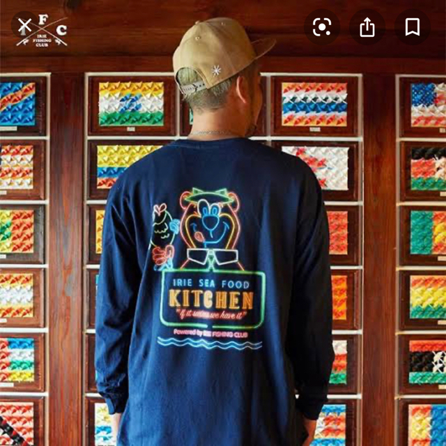 IRIE FISHING CLUB シーフードキッチン　ロングスリーブTシャツ メンズのトップス(Tシャツ/カットソー(七分/長袖))の商品写真