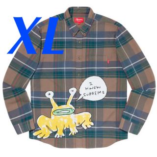 シュプリーム(Supreme)のsupreme daniel johnston plaid shirt XL(シャツ)