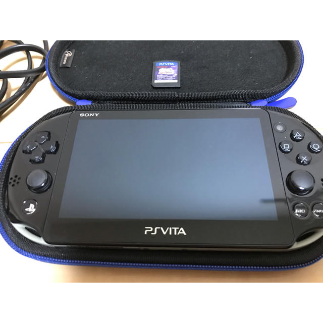 PS vita 本体＋パワプロ2014カセット（収納ケース、充電器付　箱なし） 1