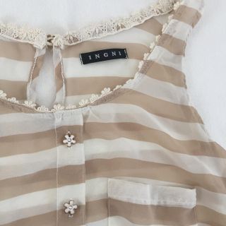 イング(INGNI)の【INGNI/イング】レディース 服トップス  タンクトップ M ボーダー 夏(カットソー(半袖/袖なし))