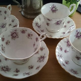 ロイヤルアルバート(ROYAL ALBERT)のロイヤルアルバート コーヒーカップ2客ティーカップ2客(グラス/カップ)