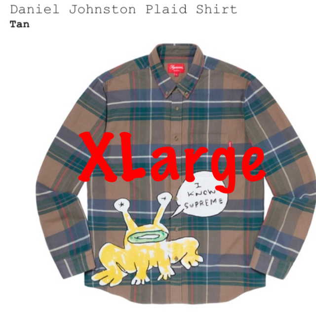 Supreme(シュプリーム)のSUPREME Daniel Johnston Plaid shirt Tan メンズのトップス(シャツ)の商品写真