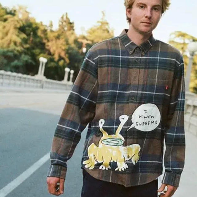 海外花系 supreme daniel johnston rayon シャツ 白 - シャツ