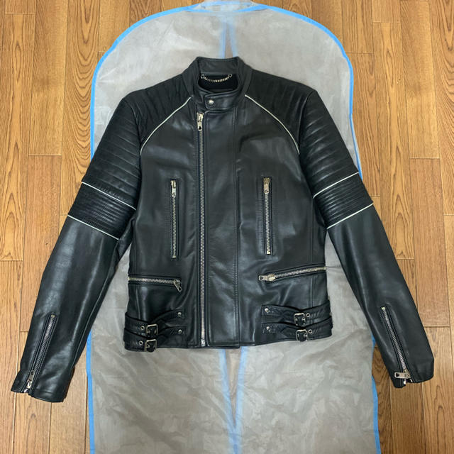 DIESEL(ディーゼル)のディーゼルブラックゴールド　ライダースジャケット メンズのジャケット/アウター(ライダースジャケット)の商品写真