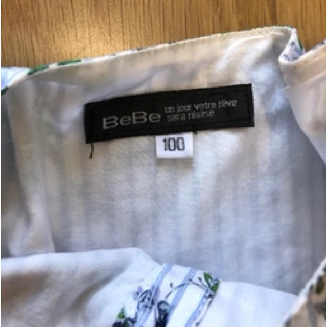 BeBe(ベベ)のBeBe べべ ワンピース 100センチ キッズ/ベビー/マタニティのキッズ服女の子用(90cm~)(ワンピース)の商品写真