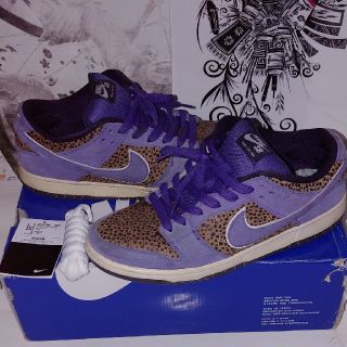 ナイキ(NIKE)のNIKE DUNK LOW PREMIUM SB PURPIE SAFARI(スニーカー)