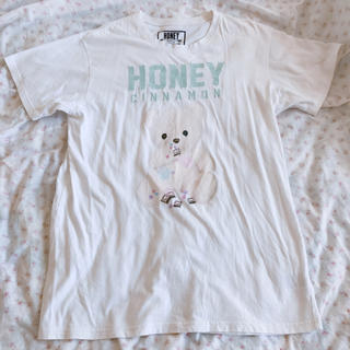 ハニーシナモン(Honey Cinnamon)のHoneycinnamon ベアTシャツワンピ(Tシャツ(半袖/袖なし))