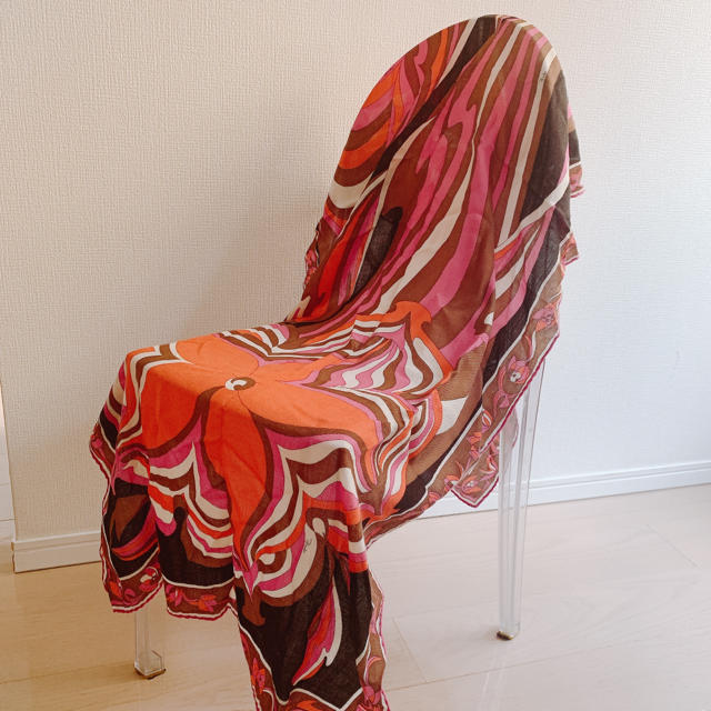 【激安アウトレット!】 EMILIO PUCCI - PUCCIエミリオプッチ カシミアストールピンク形 ストール/パシュミナ 【激安アウトレット!】 EMILIO PUCCI - PUCCIエミリオプッチ カシミアストールピンク形 ストール/パシュミナ