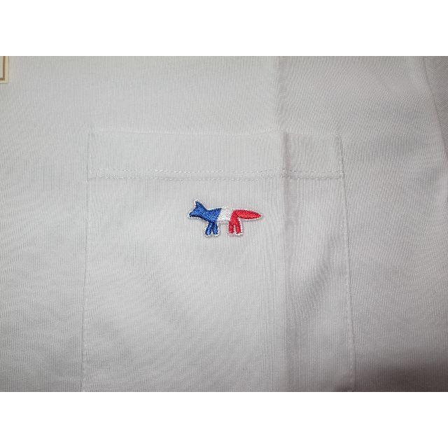 MAISON KITSUNE'(メゾンキツネ)のmaison kitsune キツネ ポケット tシャツ white sizeL メンズのトップス(Tシャツ/カットソー(半袖/袖なし))の商品写真