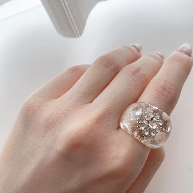 Ane Mone(アネモネ)のアネモネ♡リング♡透明リング レディースのアクセサリー(リング(指輪))の商品写真