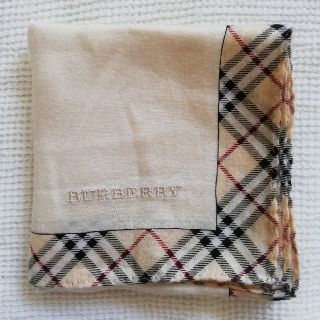 バーバリー(BURBERRY)のバーバリー　ハンカチ　タオル　ベージュ　シンプル(ハンカチ)