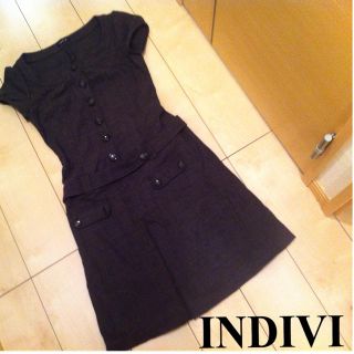 インディヴィ(INDIVI)のINDIVI ワンピース(ミニワンピース)