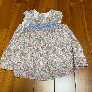 コムサイズム(COMME CA ISM)のha-na様専用　　花柄チュニック　サイズ90 コムサ(Tシャツ/カットソー)