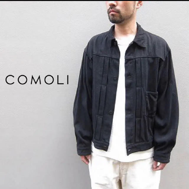 COMOLI / シルクネップ Type-1st (Black)