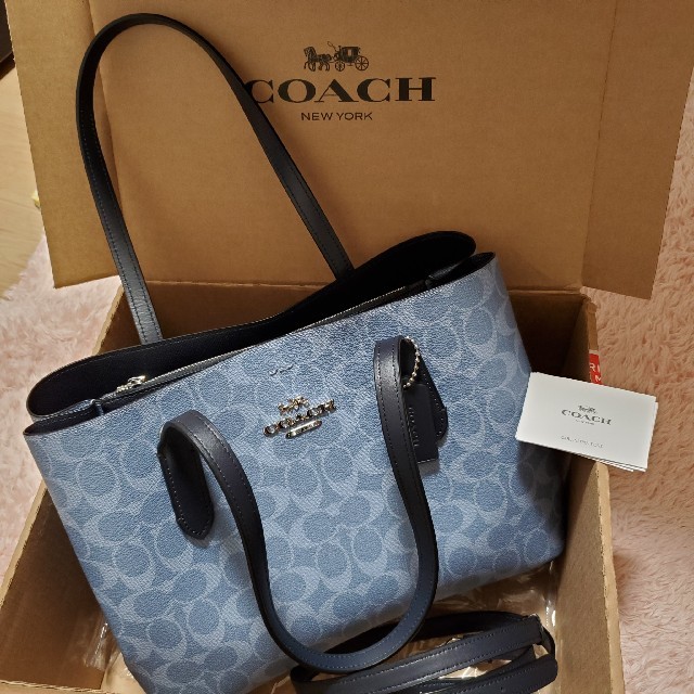 [新品]COACHバッグ アベニューキャリーオール　シグニチャーキャンバス