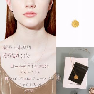 ARTIDA OUD コインチャーム小・45 ㎝ネックレス　2点SET(ネックレス)