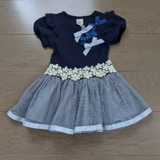 子供服Bee　半袖　ワンピース　やや難あり(ワンピース)