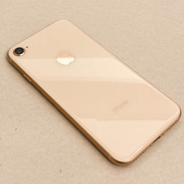 iPhone8 64GB SIMフリー ゴールド [背面カメラレンズにヒビ]