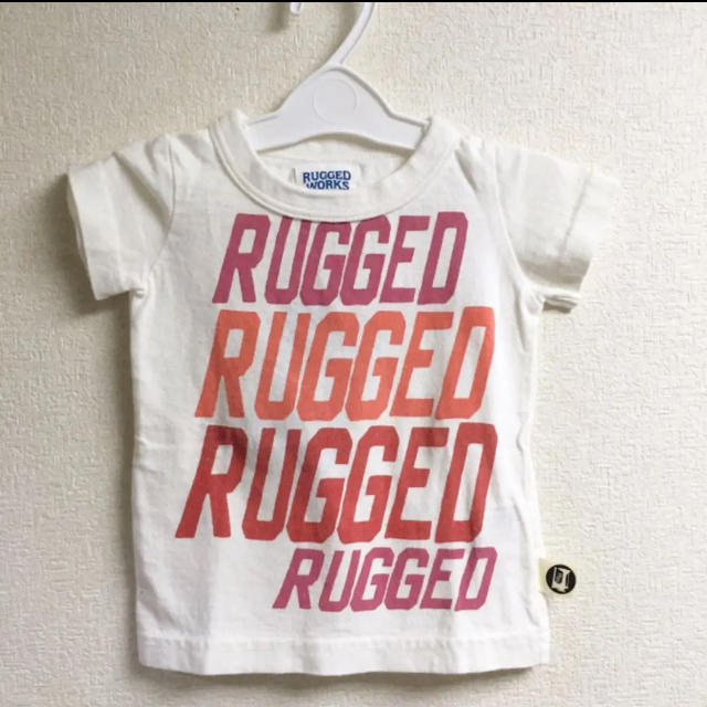 RUGGEDWORKS(ラゲッドワークス)の新品 ラゲッドワークス Tシャツ ロゴ 子ども キッズ ベビー 日本製 80 キッズ/ベビー/マタニティのベビー服(~85cm)(Ｔシャツ)の商品写真