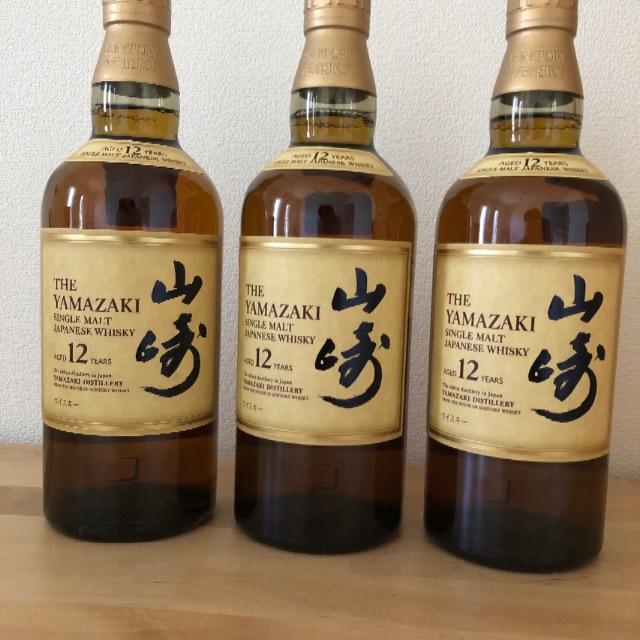 サントリー(サントリー)の山崎12年　3本セット 食品/飲料/酒の酒(ウイスキー)の商品写真