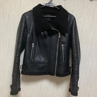 ザラ(ZARA)のライダースジャケット ボアジャケット レザージャケット ムートンジャケット(ライダースジャケット)