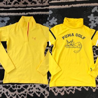 プーマ(PUMA)の今だけ2着セットでお得！パワーみなぎるイエロー★PUMA GOLF★トップス(ウエア)