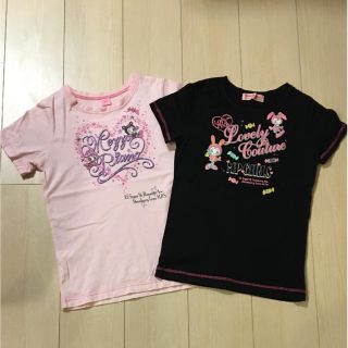 メゾピアノ(mezzo piano)のメゾピアノ♡Tシャツ2点セットM150(Tシャツ/カットソー)