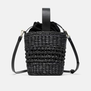 ザラ(ZARA)の新品タグ付 ZARA ミニかごバッグ(かごバッグ/ストローバッグ)