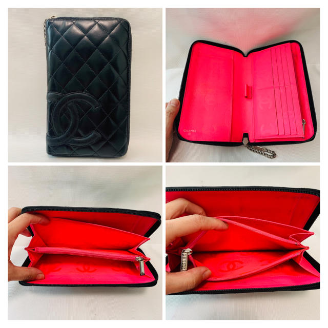 CHANEL(シャネル)のCHANEL❤︎カンボンライン❤︎オーガナイザー❤︎黒✖︎ピンク レディースのファッション小物(財布)の商品写真