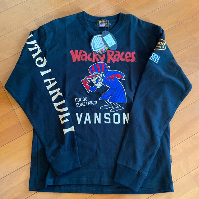 VANSON(バンソン)の新品 vanson CSWV-901 長袖Tシャツ WACKY RACES メンズのトップス(Tシャツ/カットソー(七分/長袖))の商品写真