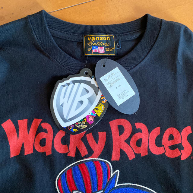 VANSON(バンソン)の新品 vanson CSWV-901 長袖Tシャツ WACKY RACES メンズのトップス(Tシャツ/カットソー(七分/長袖))の商品写真