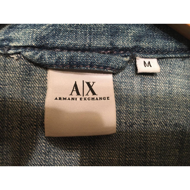 ARMANI EXCHANGE(アルマーニエクスチェンジ)のアルマーニ　エクスチェンジ　デニムジャケット Gジャン　M メンズのジャケット/アウター(Gジャン/デニムジャケット)の商品写真