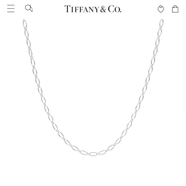 Tiffany & Co. - ティファニー オーバルリンクチェーン ネックレスの