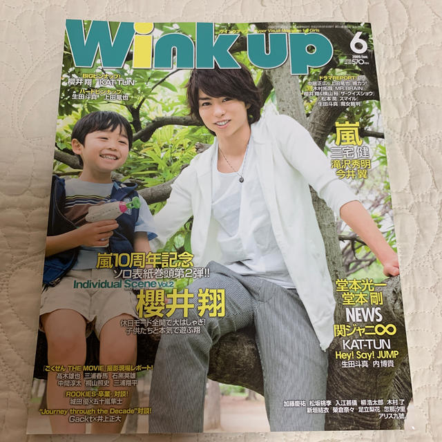 嵐(アラシ)のWink up 2009年6月号 エンタメ/ホビーの雑誌(アート/エンタメ/ホビー)の商品写真