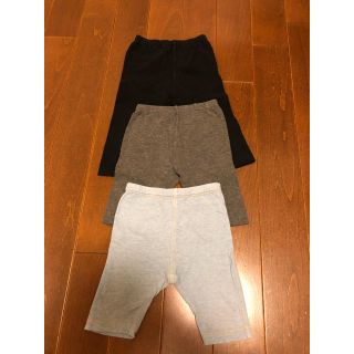 ユニクロ(UNIQLO)のユニクロ３枚レギンスセット80cm☆十分丈１枚＋七分丈２枚(パンツ)