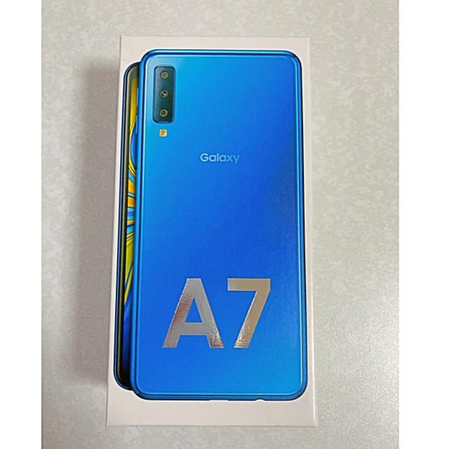 ギャラクシー GALAXY A7 ブルー　新品　SIMフリー状態新品未開封品