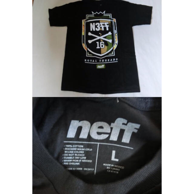 Neff(ネフ)のNEFFネフ全面プリントT US L 黒 メンズのトップス(Tシャツ/カットソー(半袖/袖なし))の商品写真