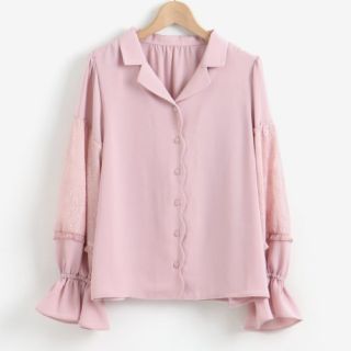 マジェスティックレゴン(MAJESTIC LEGON)の新品✨マジェスティックレゴン  お洒落なブラウス　ピンク、グリーン(シャツ/ブラウス(長袖/七分))