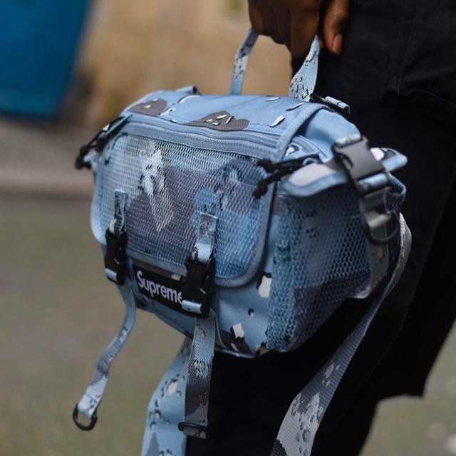 Supreme waistbag Blue/Chocolate ChipCamo