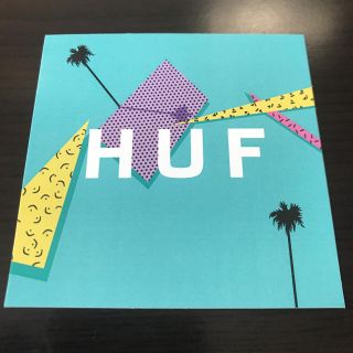 ハフ(HUF)の【縦横7.6cm】 HUF レアステッカー(スケートボード)