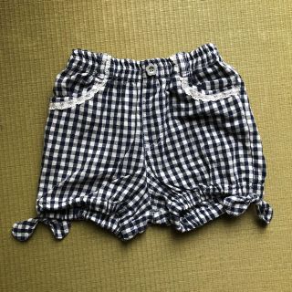 ニシマツヤ(西松屋)のギンガムチェック柄ショートパンツ120センチ(パンツ/スパッツ)