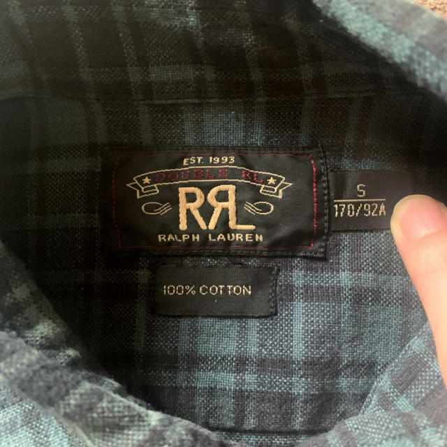 RRL(ダブルアールエル)のRRL コットン チェックシャツ ネイビー メンズのトップス(シャツ)の商品写真