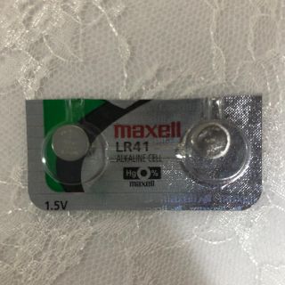 マクセル(maxell)のLR41 ボタン電池 ２個 maxell(日立マクセル)体温計や時計に アルカリ(バッテリー/充電器)