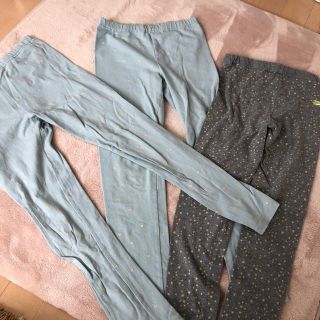 ユニクロ(UNIQLO)のレギンス　140 150 3着セット　(パンツ/スパッツ)