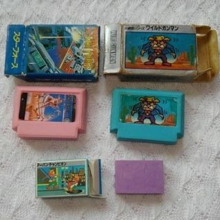 スーパーファミコン - ファミコン消しゴム2個&ミニミニファミケシ