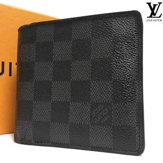 ルイヴィトン(LOUIS VUITTON)の美品　★ルイヴィトン ダミエ グラフィット マルコ★ 二つ折財布　メンズ(折り財布)