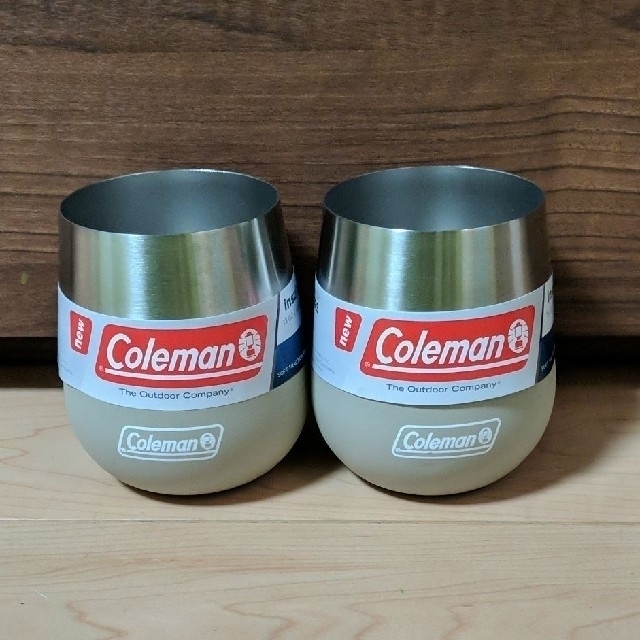 変更分　コールマン　２個セット　保温保冷　ワイングラス　ステンレス製